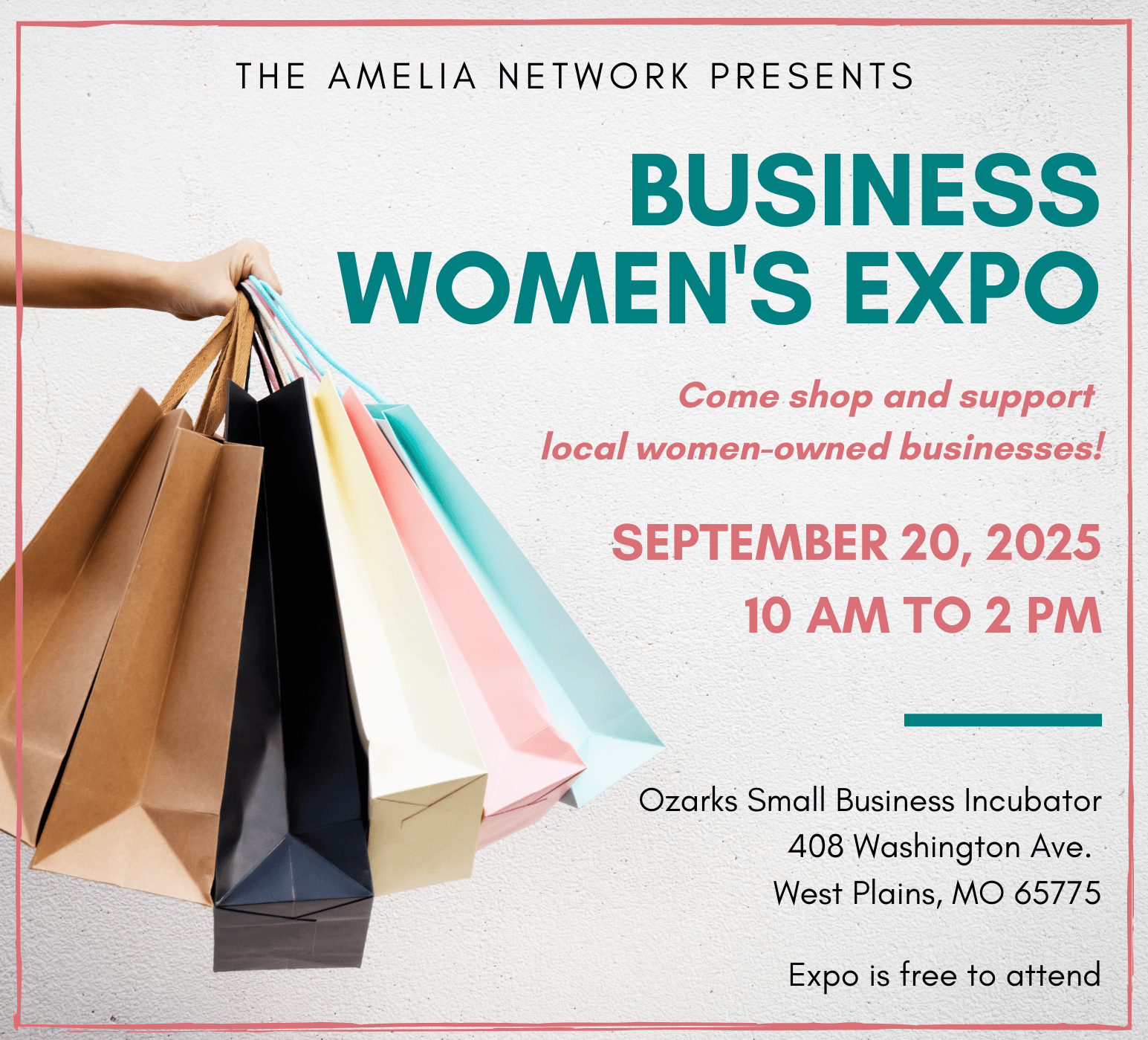 Image of flyer for Business Women's Expo